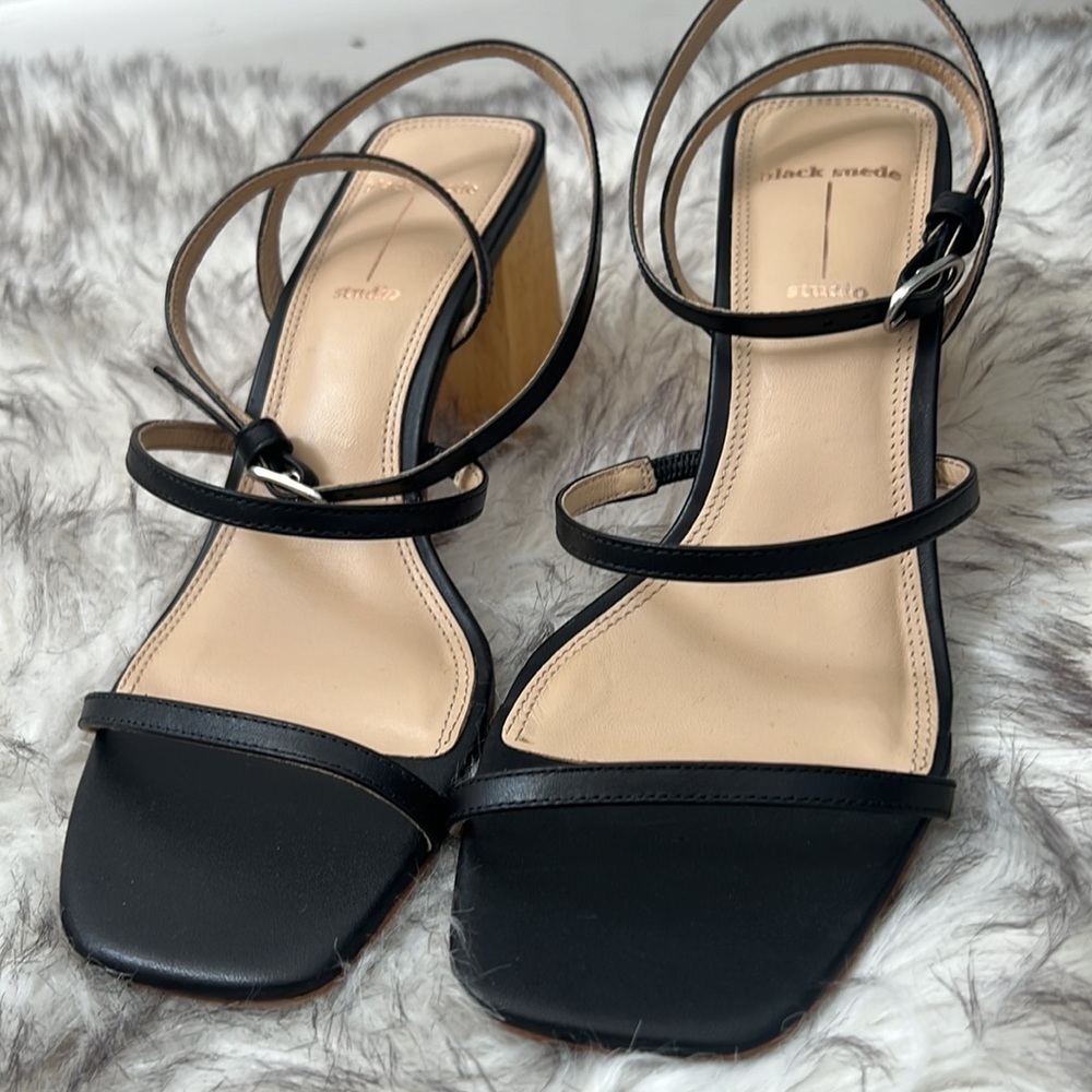 BLACK SUEDE STUDIO Verana Ankle Strap Sandal - Picture 9 of 12
